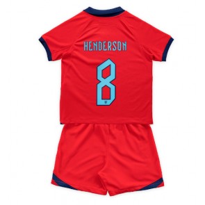 England Jordan Henderson #8 Bortaställ Barn VM 2022 Kortärmad (+ Korta byxor)